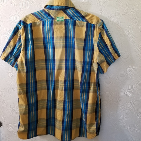 G-Star Raw Plaid Short Sleeve Shirt XXL - Picture 2 of 6